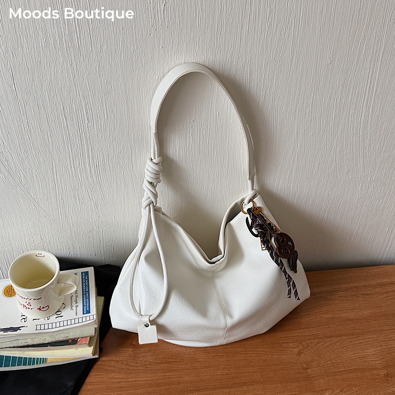 Luxury Bags Vegan Leather - MOODS Women Fashion Shoulder Hobo Bags