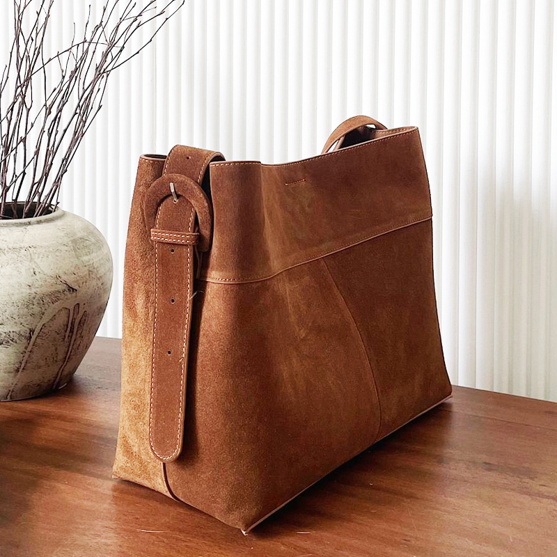 Luxury Bags Vintage - Korean Genuine Leather Tote Bags For