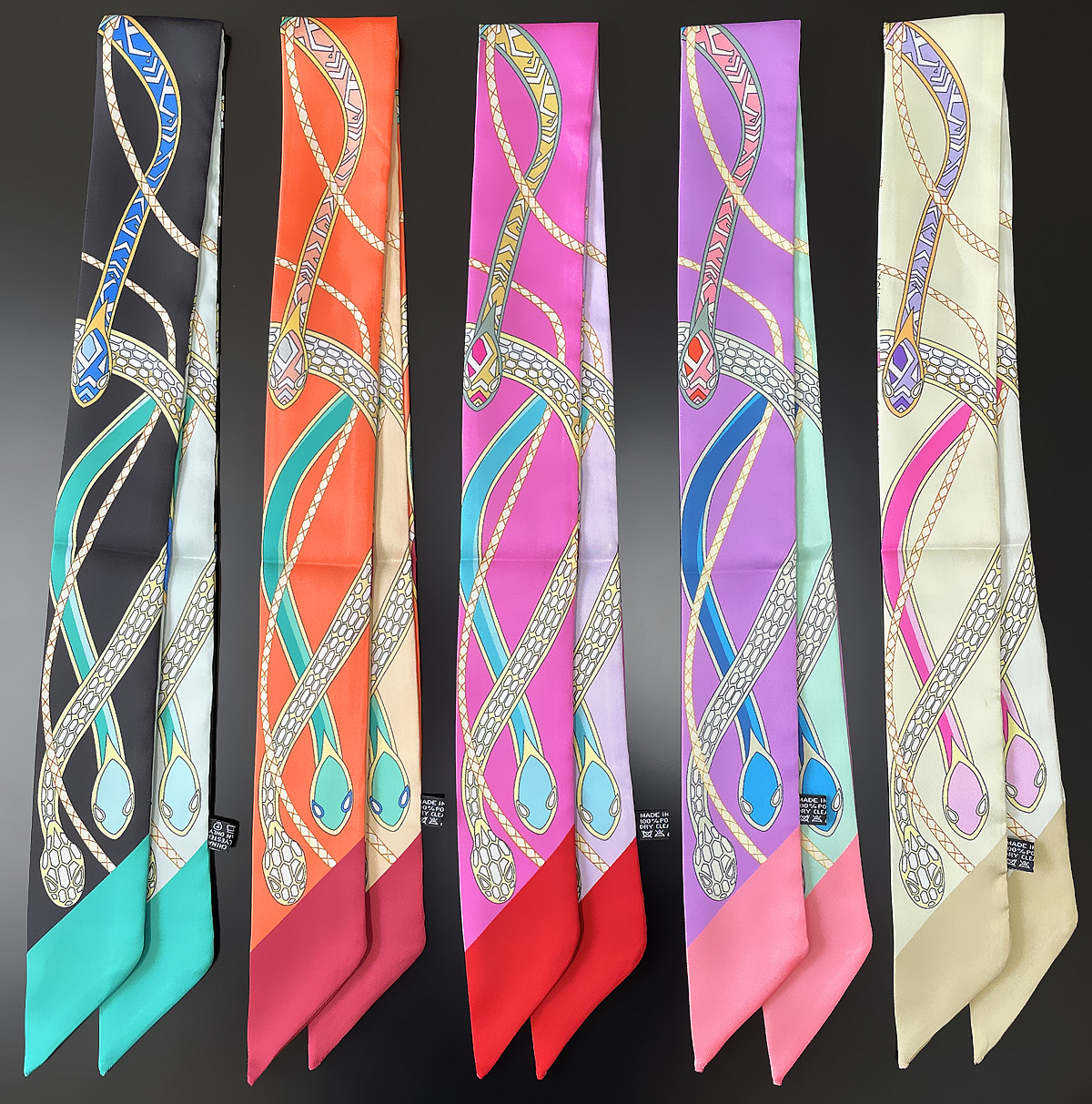 Luxury Bags Brands - New Brand Design Colored Snake Twill