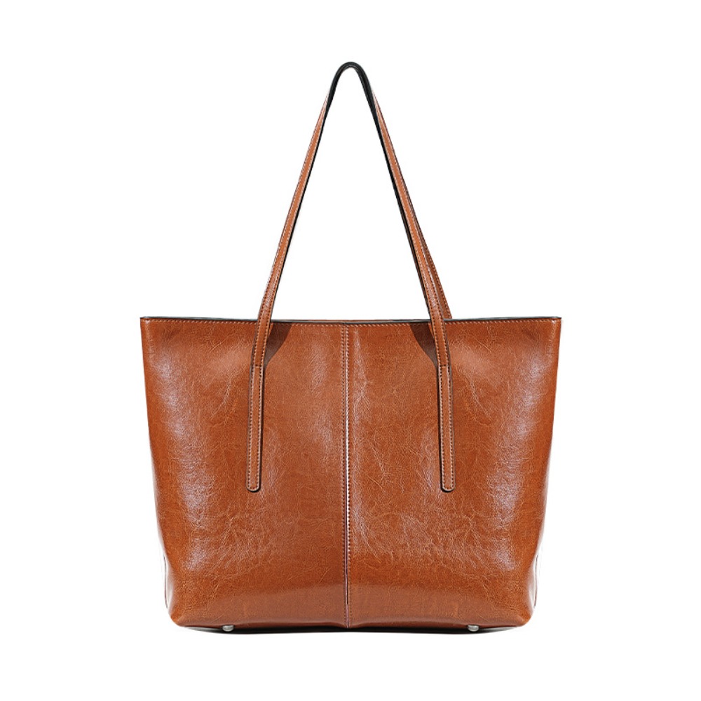Oil Wax Cowhide Tote Bag Women - Luxury Bags Vintage ulasan dan harga