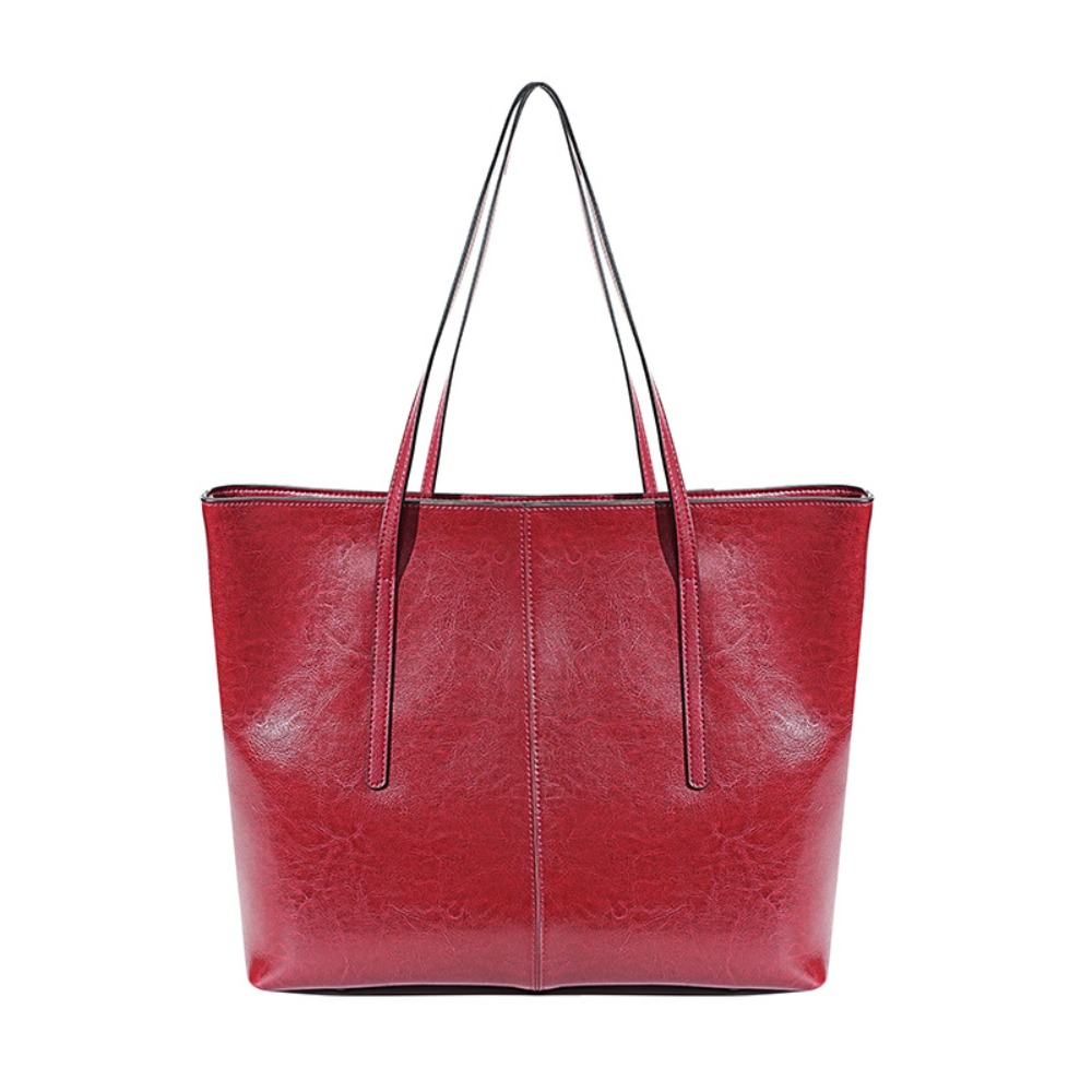 Oil Wax Cowhide Tote Bag Women - Luxury Bags Vintage ulasan dan harga