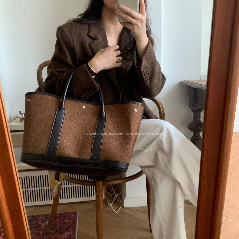 JIAERDI Retro Weave Tote Bag W - Luxury Bags Vintage ulasan dan harga