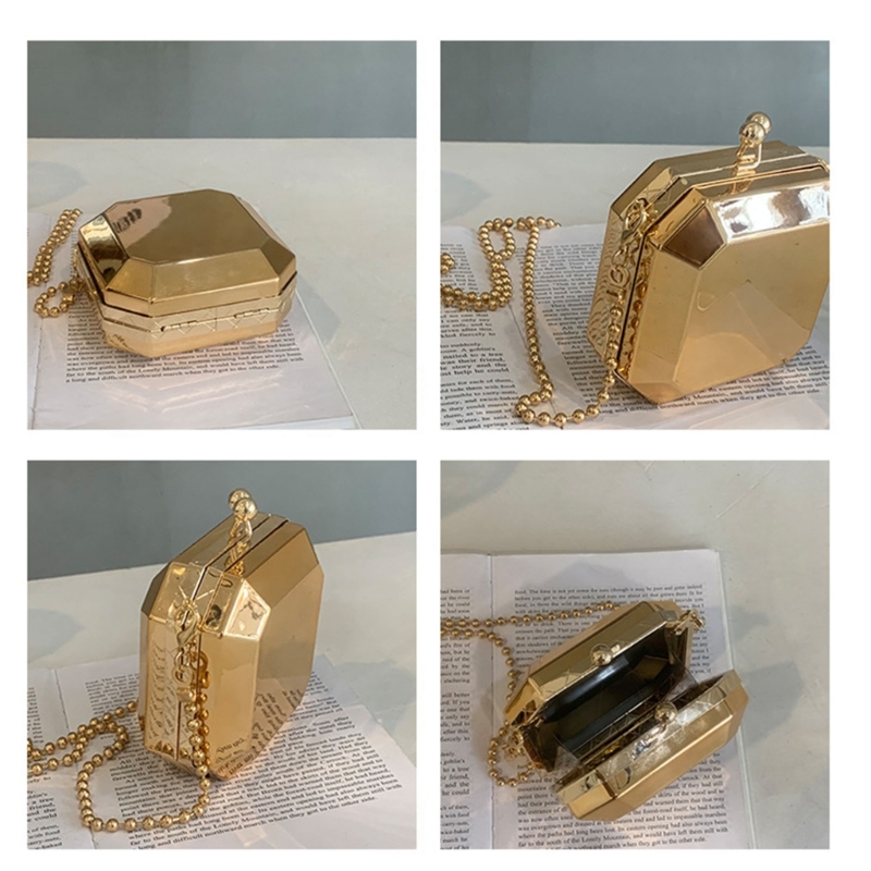 Mini Luxury Gold Party Evening - Luxury Bags Shopping ulasan dan harga