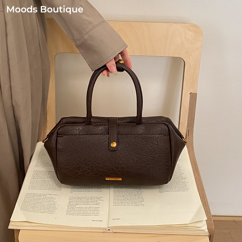 MOODS Vintage Top-handle Bags  - Luxury Bags Vegan Leather ulasan dan harga