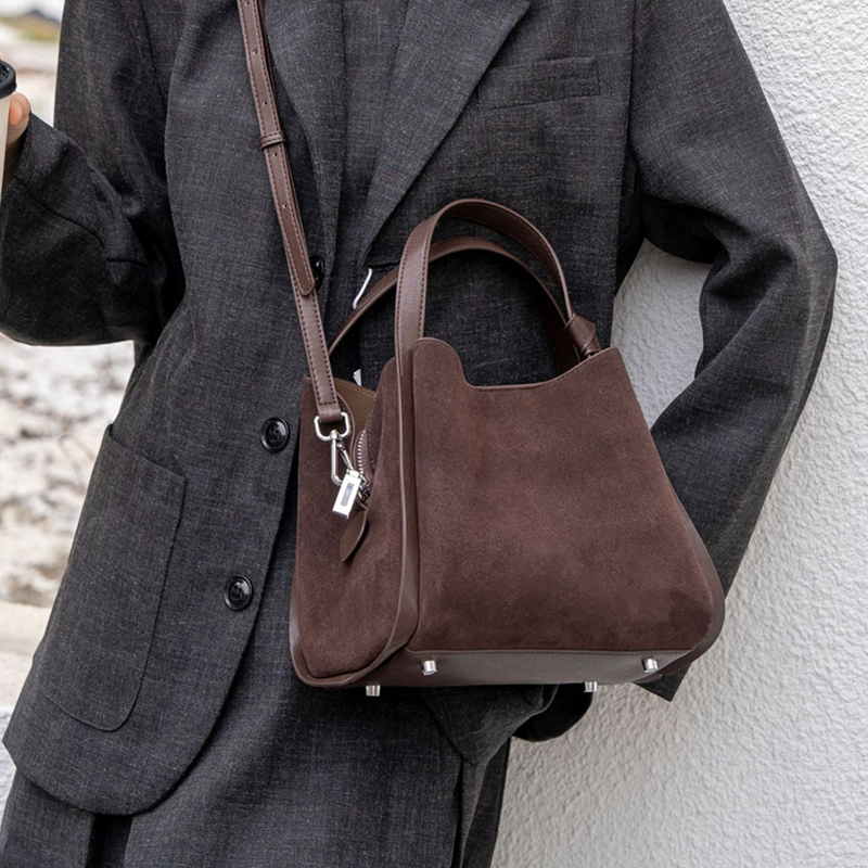 Burminsa Cowhide Suede Genuine - Luxury Bags Vintage ulasan dan harga