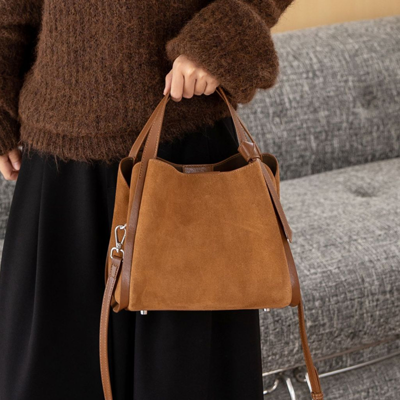 Burminsa Cowhide Suede Genuine - Luxury Bags Vintage ulasan dan harga