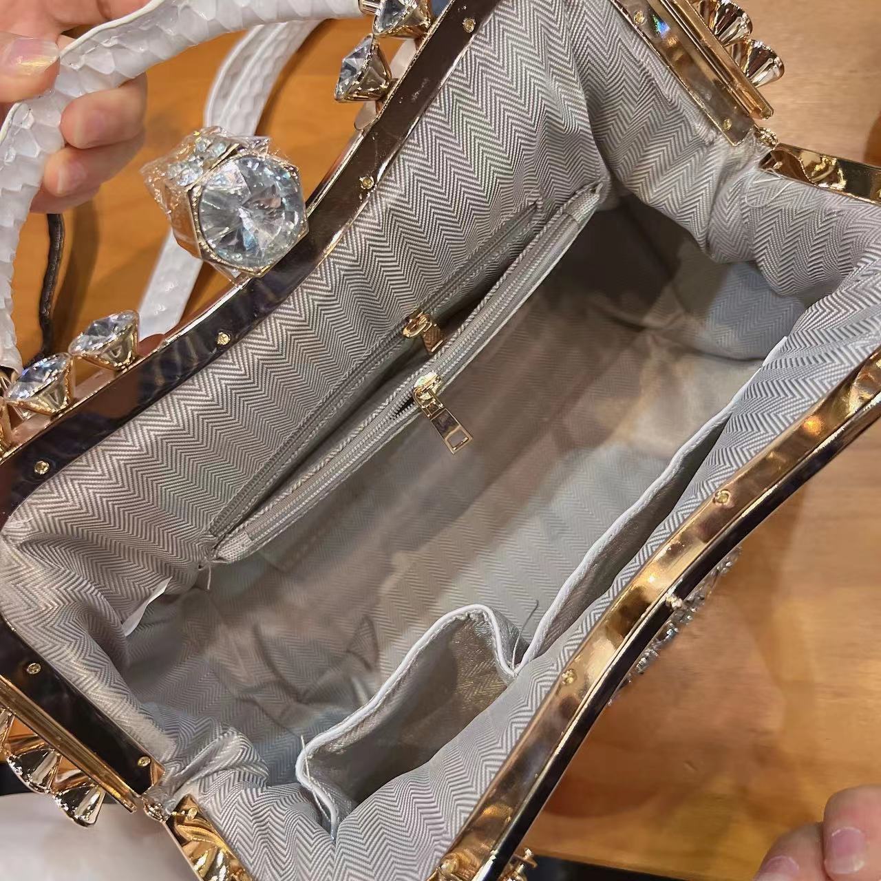 New Rhinestones Top-handle Bag - Luxury Bags On Sale ulasan dan harga