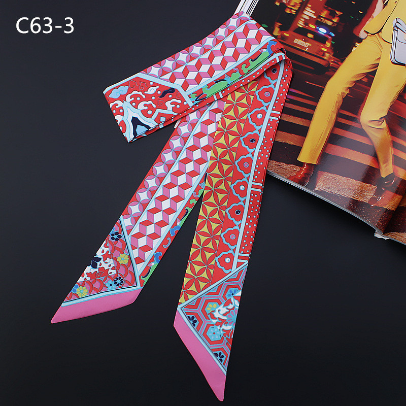 New Geometric Floral Print Sil - Luxury Bags Shopping ulasan dan harga