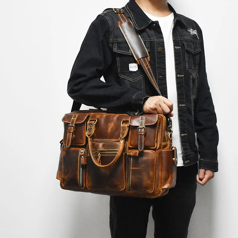 Vintage Men's Black Shoulder B - Luxury Bags Vintage ulasan dan harga