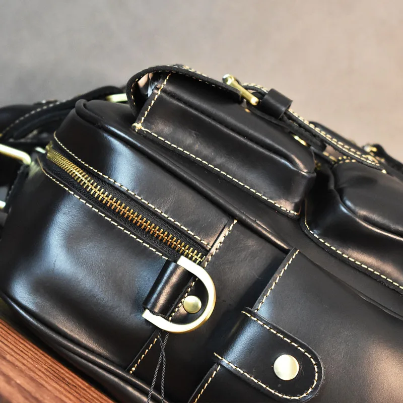 Vintage Men's Black Shoulder B - Luxury Bags Vintage ulasan dan harga