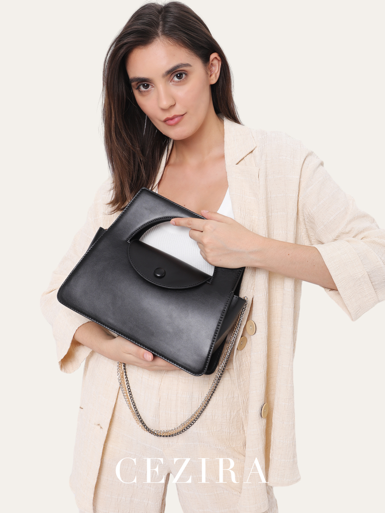 CEZIRA Brand Luxury PU Vegan L - Luxury Bags Vegan Leather ulasan dan harga