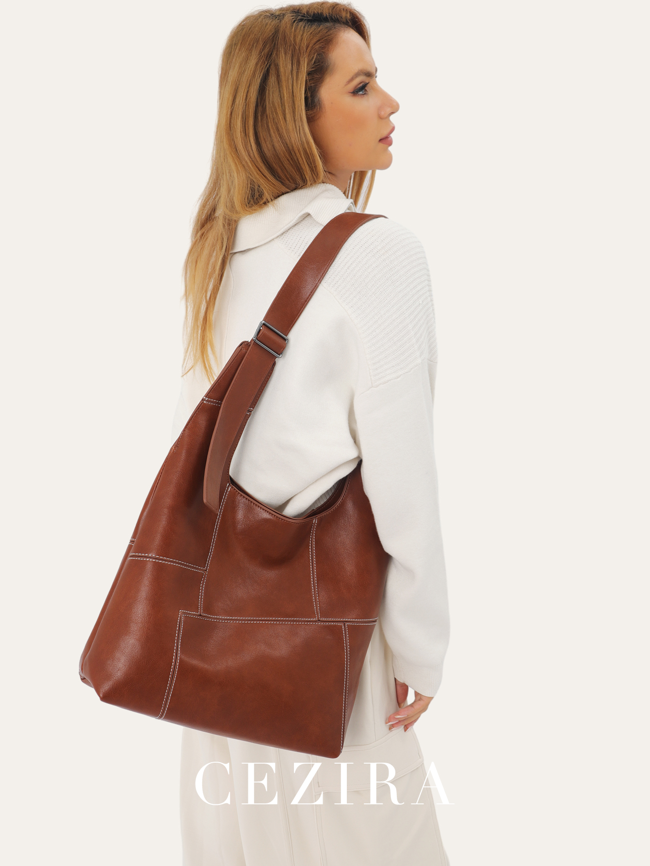 CR Women Fashion PU Vegan Leat - Luxury Bags Vegan Leather ulasan dan harga