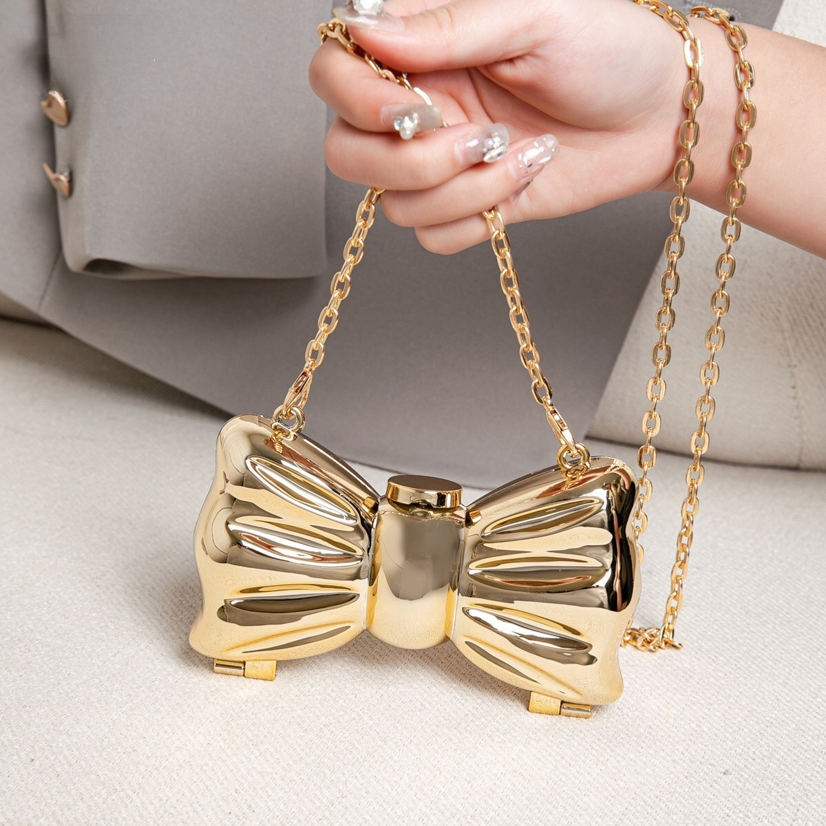 Luxury Fashion Metal Mini Hand - Luxury Bags Supplier ulasan dan harga